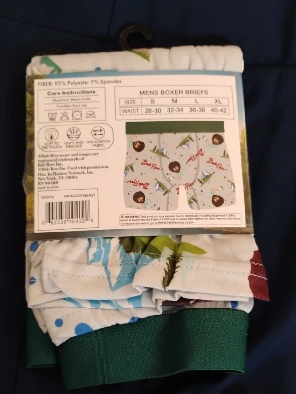 Bob Ross Men’s Boxer Briefs (Large)